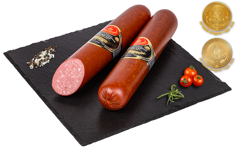 Колбаса варено-копченая «Сервелат»