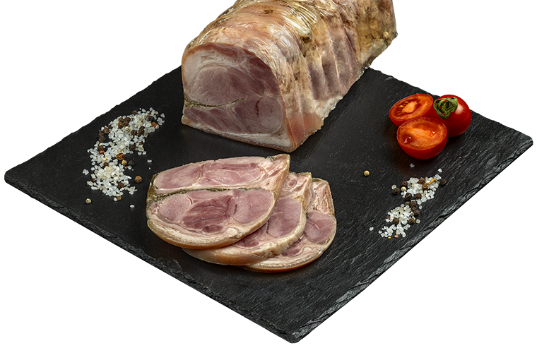 Рулет чесночный из рульки и голяшки