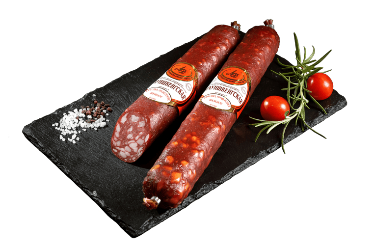 Колбаса сырокопченая «Брауншвейгская полусухая»
